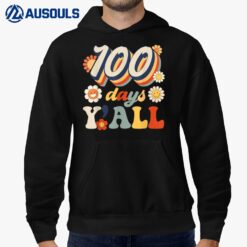 Retro 100 Days Of School Teachers Students 100th Day School Hoodie