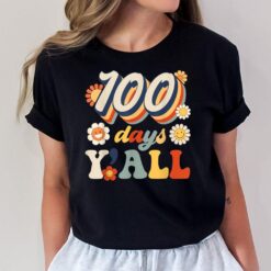 Retro 100 Days Of School Teachers Students 100th Day School T-Shirt