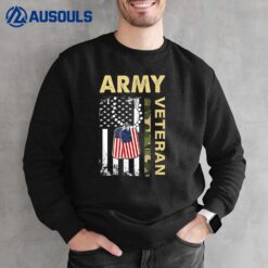 Retro Army Shirt Veteran Day American Flag Women Men Sweatshirt