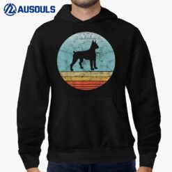 Retro Boxer Dog Breed Vintage Style Animal Dogs Lover Gift Hoodie
