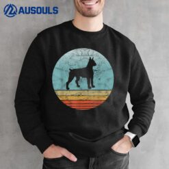 Retro Boxer Dog Breed Vintage Style Animal Dogs Lover Gift Sweatshirt