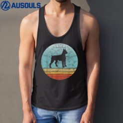 Retro Boxer Dog Breed Vintage Style Animal Dogs Lover Gift Tank Top