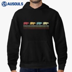 Retro Capybara Lover Funny Capybara Vintage Hoodie