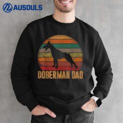 Retro Doberman Dad Gift Dog Owner Pet Pinschers Dobie Father Sweatshirt