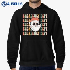 Retro Emergency Department Christmas ER ED Nurse Rn Tech Hoodie