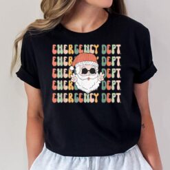 Retro Emergency Department Christmas ER ED Nurse Rn Tech T-Shirt