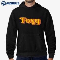 Retro Foxy Funny Vintage 70's Party Costume Mens Womens Hoodie