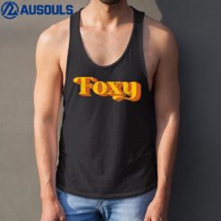 Retro Foxy Funny Vintage 70's Party Costume Mens Womens Tank Top