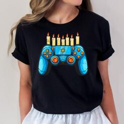 Retro Gamepad Happy Hanukkah Funny Pajama Family Matching T-Shirt