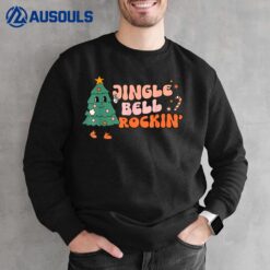 Retro Groovy Jingle Bell Rockin' Christmas Cute Santa Xmas Sweatshirt