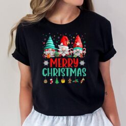 Retro Groovy Merry Christmas Gnomies Gnome Xmas Boy Girl T-Shirt