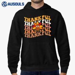 Retro Groovy Thankful Lazy Thanksgiving Turkey Day Costume Hoodie