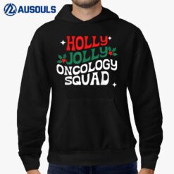 Retro Holly Christmas Jolly Oncology Squad Funny Xmas Hoodie