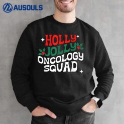 Retro Holly Christmas Jolly Oncology Squad Funny Xmas Sweatshirt