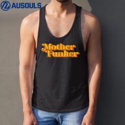 Retro Mother Funker Funny Vintage Disco 70's Party Costume Tank Top