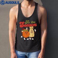 Retro Tis The Season Christmas Mexican Tamales And Ponche Tank Top