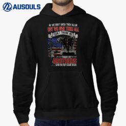 Retro US Flag Combat Boots We Dont Know But Owe Them Veteran Hoodie