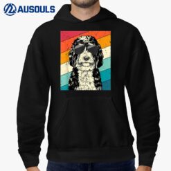 Retro Vintage Bernedoodle with Sunglasses Dog Lovers Hoodie