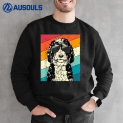 Retro Vintage Bernedoodle with Sunglasses Dog Lovers Sweatshirt