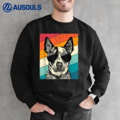 Retro Vintage Heeler Sunglasses Australian Cattle Dog Lovers Sweatshirt