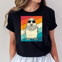 Retro Vintage Quaker Parrot with Sunglasses Bird Lovers T-Shirt