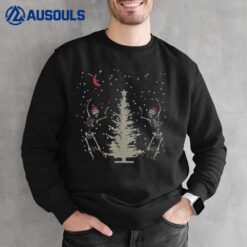 Rockin' the Christmas Tree Grunge Skeleton Santa Sweatshirt