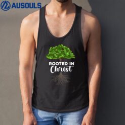 Rooted In Christ Theology Jesus Christ Christian Faith Tank Top