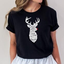 Rudolph Dasher Dancer Vixen Comet Christmas Reindeer Names T-Shirt