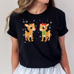 Rudolph The Red Nose Reindeer For Kids and Christmas Fan Ver 2 T-Shirt