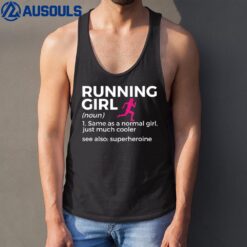 Running Girl Definition Funny Runner Tank Top
