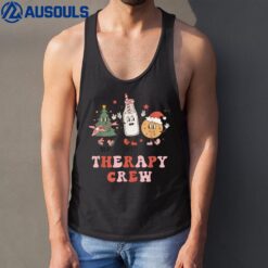 SLP OT PT Therapy Crew Christmas Tree Cookies and Milk Tank Top