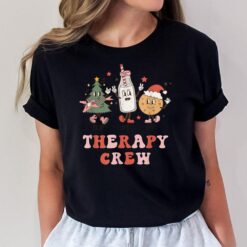 SLP OT PT Therapy Crew Christmas Tree Cookies and Milk T-Shirt