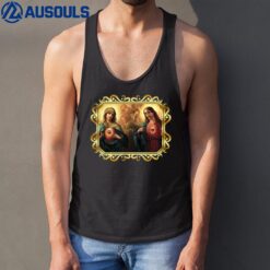 Sacred Heart and Immaculate Heart Picture Jesus and Mary Tank Top