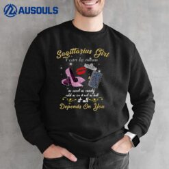 Sagittarius Girl Zodiac Birthday Decorations Gifts Sweatshirt