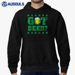 Saint Patrick Got Beer Shamrock Green Beer Drinking Hoodie