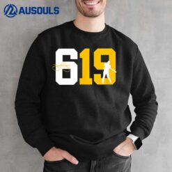 San Diego 619 Area Code Baseball Inspired Sweatshirt