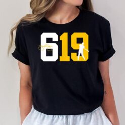 San Diego 619 Area Code Baseball Inspired T-Shirt