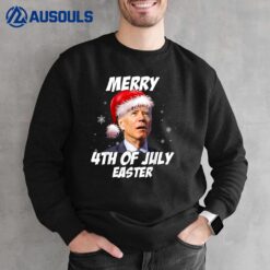 Santa Biden Merry 4th of July Easter Anti Biden Christmas Sweatshirt