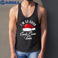 Santa Came Twice Shirt - Funny Christmas Pun Tank Top