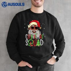 Santa Christmas Squad Santa Afro African American Pajamas Sweatshirt