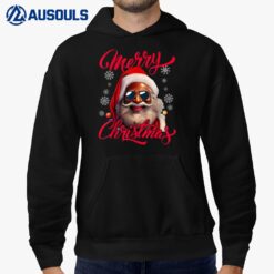 Santa Claus Black Afro-African American Merry Christmas Men Hoodie