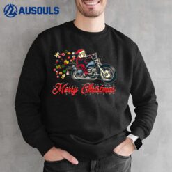 Santa Claus Christmas USA Biker Motorcycle Motorbike Sweatshirt