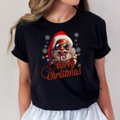 Santa Claus Xmas Santa Black Afro African American Proud T-Shirt