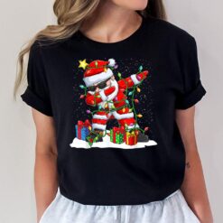 Santa Dabbing Christmas T-shirt Tree Light Xmas Claus Gifts T-Shirt