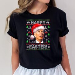 Santa Joe Biden Happy Easter Ugly Christmas T-Shirt