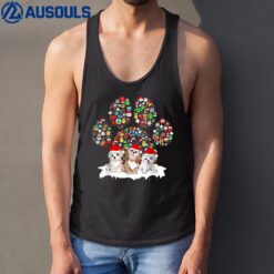 Santa Paws Dog Shih Tzu Christmas Tank Top