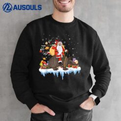 Santa Riding Armadillo Christmas For Men Women Kids Xmas Sweatshirt