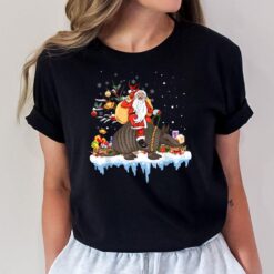 Santa Riding Armadillo Christmas For Men Women Kids Xmas T-Shirt