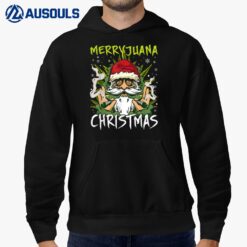 Santa Smoking Merrijuana Christmas Funny Weed Hoodie