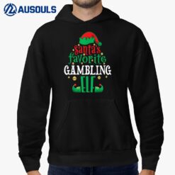 Santa's Favorite Gambling Elf Christmas Matching Casino Hoodie